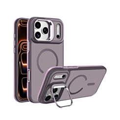 Translucent Slim Case Wireless Charging w/ Stand for iPhone 17 Pro Max / 18 Pro Max (PINK) (Only Ground Shipping)