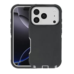 Heavy Duty Case for iPhone 17 Pro Max / 18 Pro Max (BLACK / GRAY) (Only Ground Shipping)