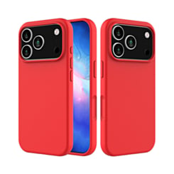 Soft Solid Silicone Case for iPhone 17 Pro Max / 18 Pro Max (RED) (Only Ground Shipping)