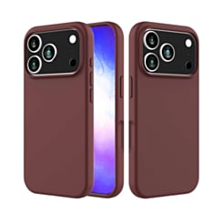 Soft Solid Silicone Case for iPhone 17 Pro Max / 18 Pro Max (Burgundy) (Only Ground Shipping)