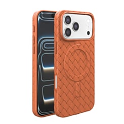 Woven Pattern MagSafe Case for iPhone 17 Pro Max / 18 Pro Max (ORANGE) (Only Ground Shipping)