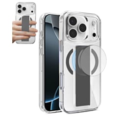 Hard Clear Case with MagGrip for iPhone 17 Pro Max / 18 Pro Max (DARK GRAY) (Only Ground Shipping)