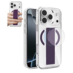 Hard Clear Case with MagGrip for iPhone 17 Pro Max / 18 Pro Max (PURPLE) (Only Ground Shipping)