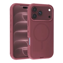 Wireless Charging Heavy Duty Case for iPhone 17 Pro Max / 18 Pro Max (Burgundy) (Only Ground Shipping)