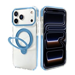 Transparent Magnetic Case with Kickstand (Glacier) for iPhone 17 Pro Max / 18 Pro Max (Only Ground Shipping)