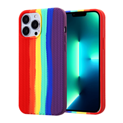 Serrated Silicone Case - RAINBOW for iPhone 8P / 7P (Only Ground Shipping)
