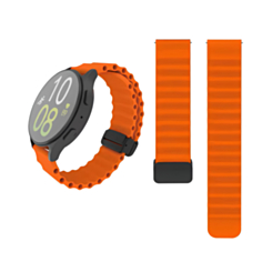 Silicone Marine Sport Strap Band for Galaxy Watch (22mm) (ORANGE) (Only Ground Shipping)