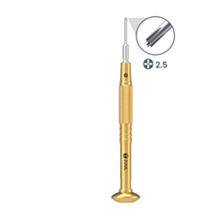 2UUL Brass Handle Heavy Weight Screwdriver Convex Cross 2.5