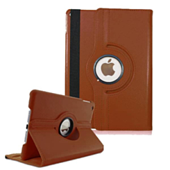 360 Degree Rotating Swivel Stand Case - BROWN for iPad 2 / 3 / 4 (Only Ground Shipping)