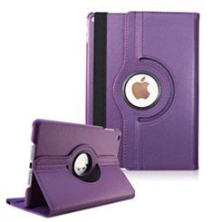 360 Degree Rotating Swivel Stand Case - PURPLE for iPad 2 / 3 / 4 (Only Ground Shipping)