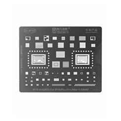 AMAOE BGA Reballing Stencil for iPhone 14 / 14 Plus / 14 Pro / 14 Pro Max - 0.10mm (A15 / 16)