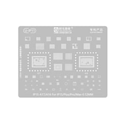 Order the AMAOE BGA Reballing Stencil for iPhone 15 Series with 0.12mm A17 and A16 chips.