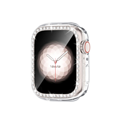 iWatch 46mm Stone PC Bumper Case with Tempered Glass - CLEAR (Only Ground Shipping)