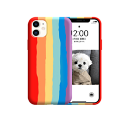 Rainbow Silicone Case - Style 2 for iPhone 12 Mini (Only Ground Shipping)