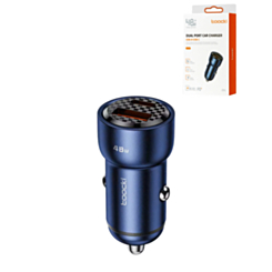 Toocki PD USB C+A Car Charger (BLUE) (48W) (Only Ground Shipping)