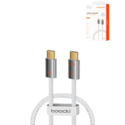 Toocki Compact Zinc Alloy USB C-C Super-Fast Charging Data Cable (100W) (3ft) (Only Ground Shipping)