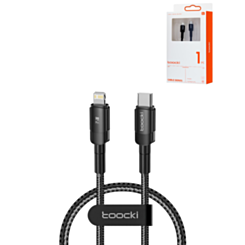 Toocki USB C-L Non-MFI Fast Charging Data Cable (BLACK) (3ft) (20W) (Only Ground Shipping)