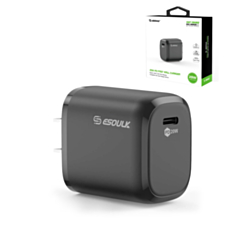 Esoulk USB C Wall Adapter (20W) (BLACK) (Only Ground Shipping)