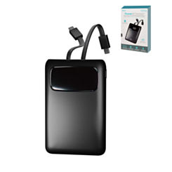 POMGEAR Power4Connect Rapid Charge Portable Power Bank with Digital Display (BLACK) (5000mAh) (Only Ground Shipping)