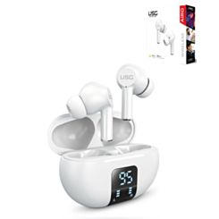 USG by PowerPeak - Airo True Wireless Bluetooth Earbuds - (WHITE) (Only Ground Shipping)