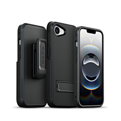 xBase Duraclip Series Combo Case MagSafe Belt Clip Holster for iPhone 16e / 17e (BLACK) (Only Ground Shipping)