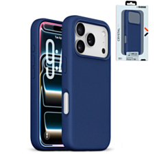 xBase by PowerPeak Liquid Silicone Gel/Rubber MagSafe for iPhone 17 Pro (BLUE) (Only Ground Shipping)