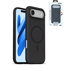 xBase by PowerPeak Liquid Silicone Gel/Rubber MagSafe for iPhone Air (BLACK) (Only Ground Shipping)