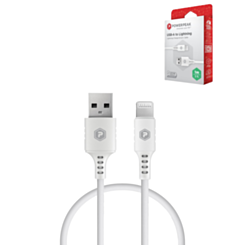 PowerPeak ECONOMY USB A-L Cable NON MFI (WHITE) (3ft) (12W) (Only Ground Shipping)