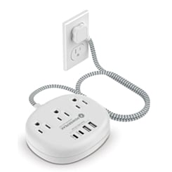 Powerpeak 7in1 Power Station with Surge Protection (3xAC Outlets & 2x USB-A & 2x USB-C) (Only Ground Shipping)