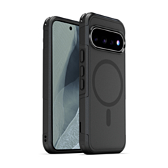 xBase by PowerPeak ProTech MagSafe Compatible Rugged Armor Protective Case (Black) for Google Pixel 9 / 10 / 10 Pro / 11 / 11 Pro (Only Ground Shipping)