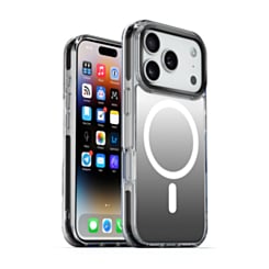 xBase by PowerPeak DuoHybrid MagSafe Compatible - Reinforced Protective Case (Silver & Black) for iPhone 17 Pro Max / 18 Pro Max (Only Ground Shipping)