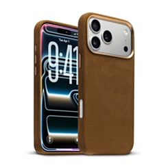 xBase by PowerPeak Suede MagSafe Case (Brown) for iPhone 17 Pro Max / 18 Pro Max (Only Ground Shipping)
