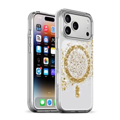 xBase by PowerPeak Sparkleline Series MagSafe Case (Gold Stripe) for iPhone 17 Pro Max / 18 Pro Max (Only Ground Shipping)