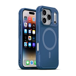 xBase by PowerPeak ProTech MagSafe Compatible Rugged Armor Protective Case (Blue) for iPhone 17 Pro / 18 Pro (Only Ground Shipping)