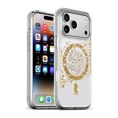 xBase by PowerPeak Sparkleline Series MagSafe Case (Gold Stripe) for iPhone 17 Pro / 18 Pro (Only Ground Shipping)