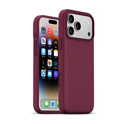 xBase by PowerPeak MagSafe Compatible Silicone Case (Cherry) for iPhone 17 Pro Max / 18 Pro Max (Only Ground Shipping)