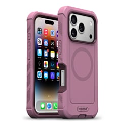xBase by PowerPeak Minimalist Series MagSafe Compatible Bumper Case (Sugar Plum) for iPhone 17 Pro / 18 Pro (Only Ground Shipping)