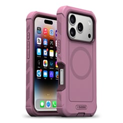 xBase by PowerPeak Boulder Heavy-Duty MagSafe Protective Case for iPhone 17 Pro Max / 18 Pro Max (Sugar Plum) (Only Ground Shipping)