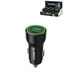 Esoulk PD & QC USB A+C Car Charger (BLACK) (20W) (Pack of 12) (Only Ground Shipping)