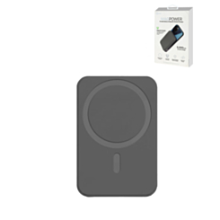 POMGEAR MagPower Portable Magnetic Wireless Power Bank (BLACK) (5000mAh) (Only Ground Shipping)
