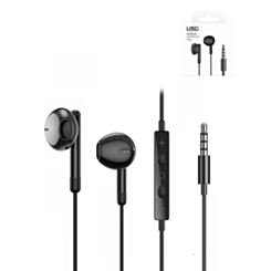 Urban by PowerPeak Sound Gear Earbuds AUX (3.5mm) (BLACK) (Only Ground Shipping)