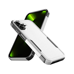 Dual Layers Shockproof Strong Case for Galaxy A06 / A07 / A08 4G -WHITE (Only Ground Shipping)