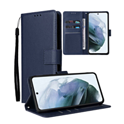 Galaxy A135G Leather Wallet Case with Card Slot - DARK BLUE (Only Ground Shipping)