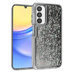 Shiny Hard Shockproof Transpalet Case - BLACK for Galaxy A15 (Only Ground Shipping)