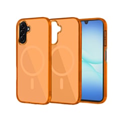 Transparent Magnetic Shockproof Case - ORANGE for Galaxy A17 / A26 5G (Only Ground Shipping)