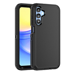 Heavy Duty Case for Galaxy A25 (BLACK) (Only Ground Shipping)