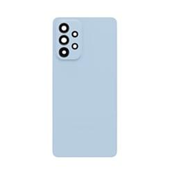 Back Glass with Camera Lens and Adhesive for Galaxy A53 5G (A536 / 2022) (NO LOGO) (BLUE)