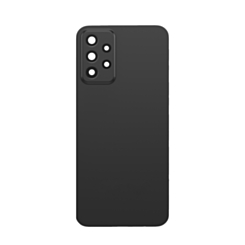 Back Glass with Camera Lens and Adhesive for Galaxy A72 (A725 / 2021) / A72 5G (A726 / 2021) (NO LOGO) (AWESOME BLACK)