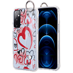Print Hand Strap Case - Style 9 for Galaxy A82 (Only Ground Shipping)