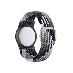 Airtag Wristband Nylon Watch Band - COLORFUL BLACK (Only Ground Shipping)